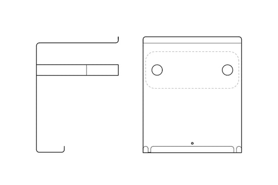 Bike Rack Shelvio Duettino size bicycle height and bike storage with slope. Available with Oak, Black oak and Walnut wood finish